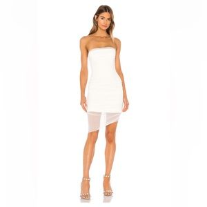 MAJORELLE White Strapless Dress